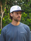 Corduroy Two Tone Hat - White/Navy