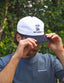 Corduroy Two Tone Hat - White/Navy