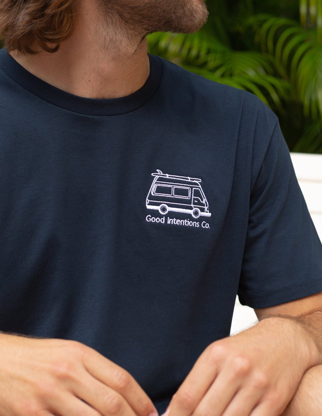 Block Tee | Easy Living | Navy - Good Intentions Co.