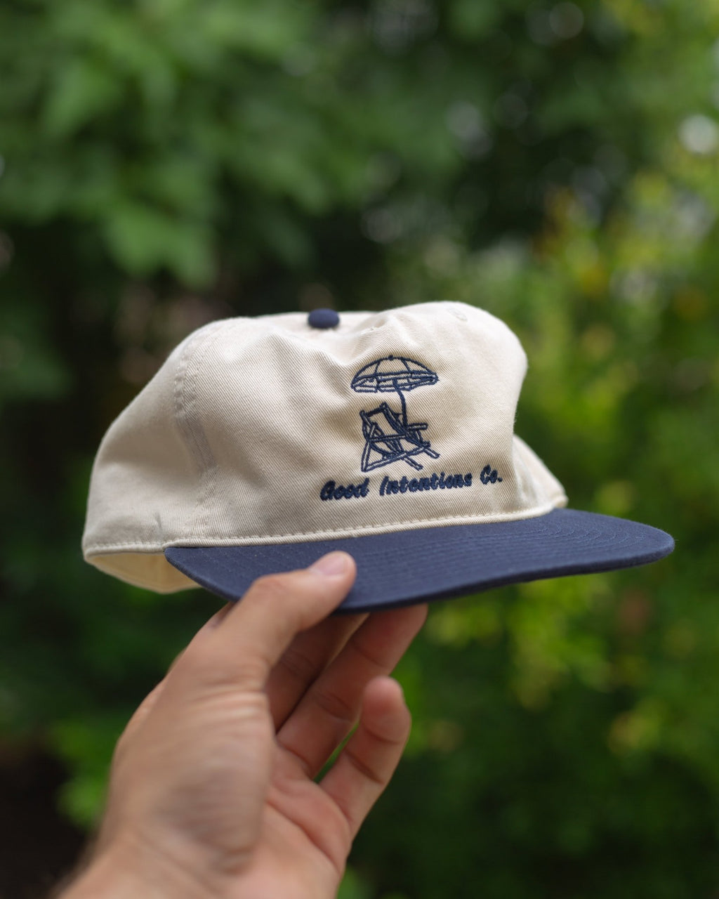 Contrast Cap Natural/Navy - Good Intentions Co.