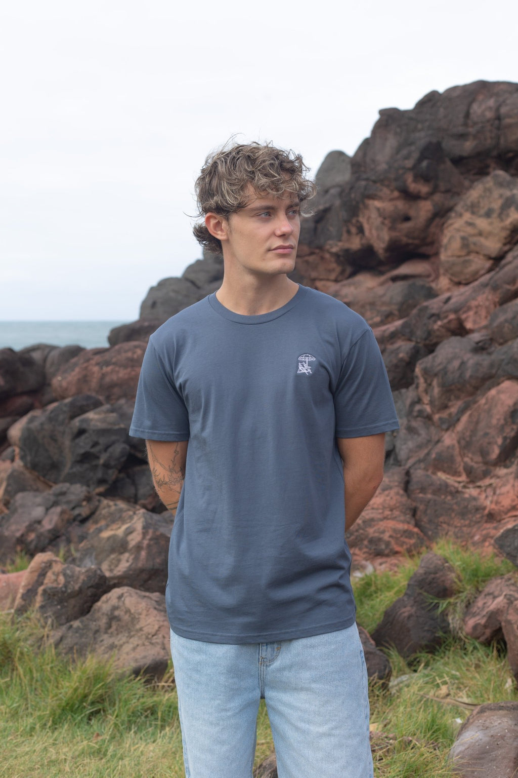 Essential Tee | Pocket Chair | Ocean Blue - Good Intentions Co.