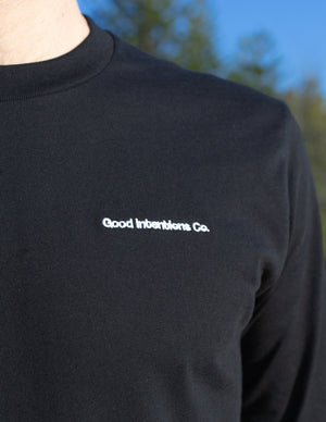 Long Sleeve Tee | All Day | Black - Good Intentions Co.