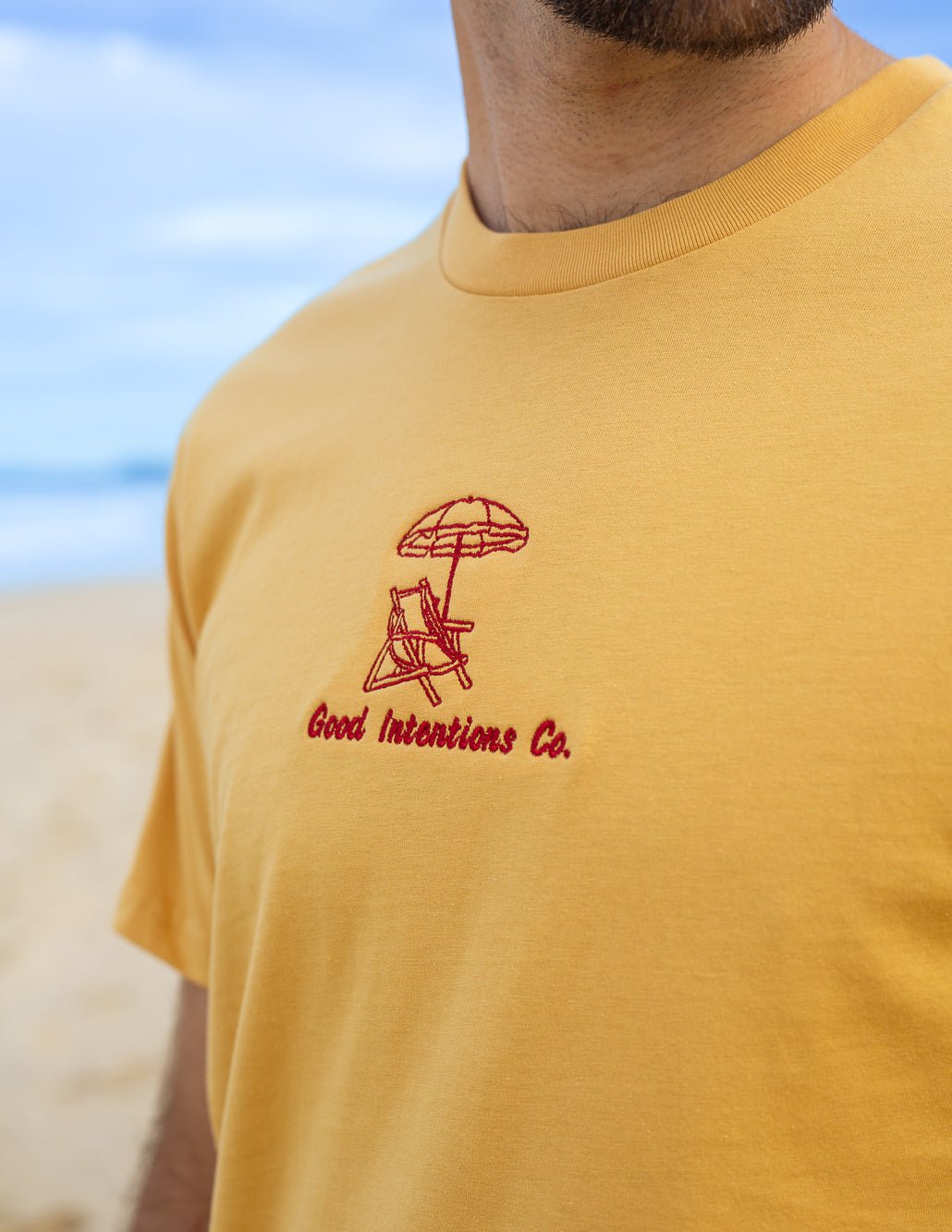 Beach Days Tee | Mustard - Good Intentions Co.