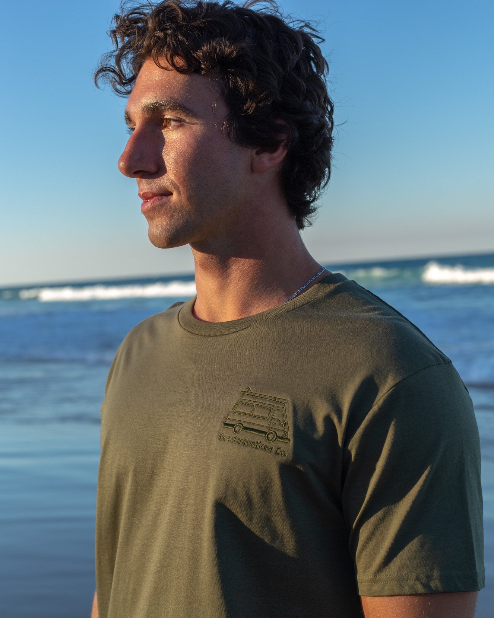 Easy Living Tee | Olive Green - Good Intentions Co.