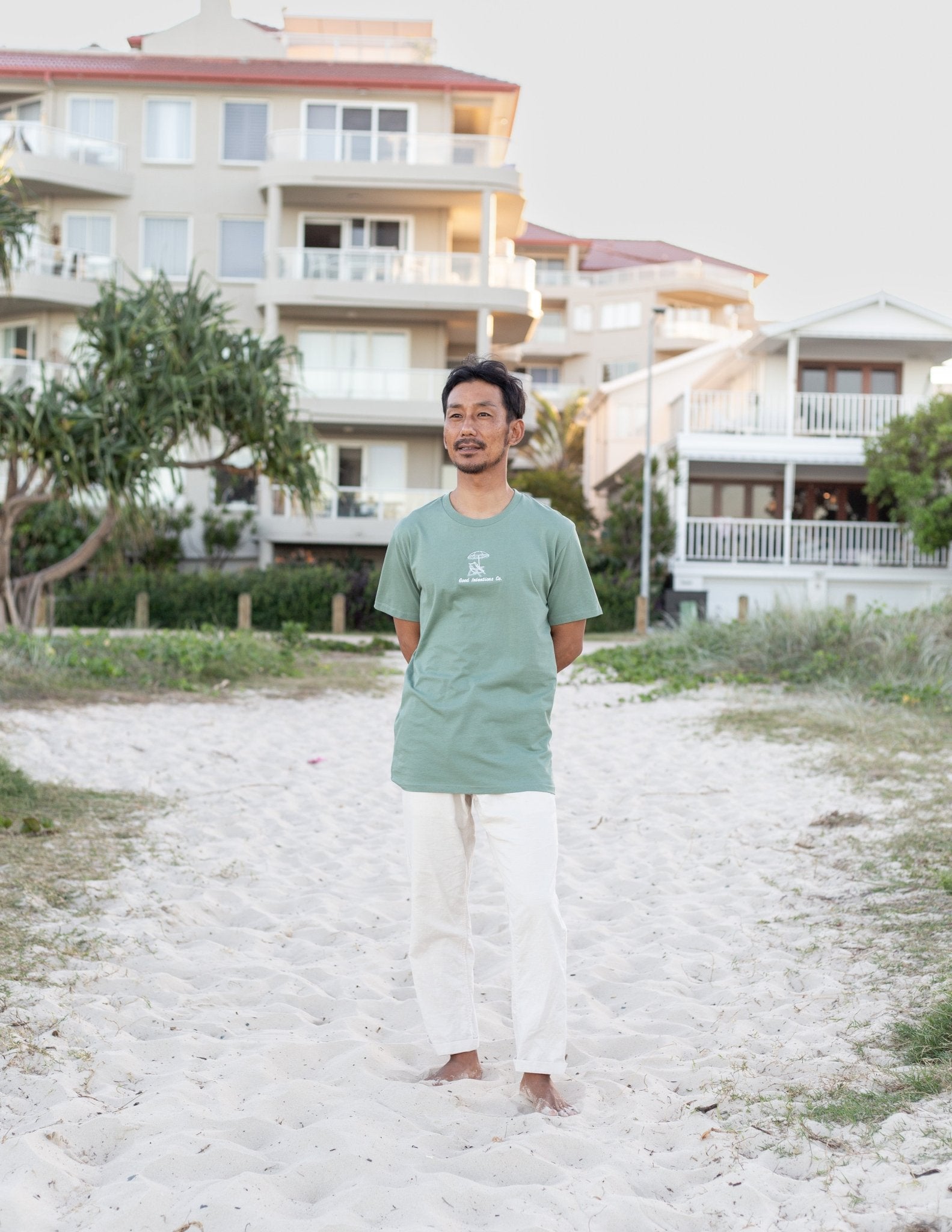 Essential Tee | Beach Days | Sage - Good Intentions Co.